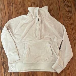 Athleta Cream Button-Up Sweatshirt (super soft)!